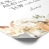 Poster Panneau de la barre de Mimosa d'automne rustique (Coin)