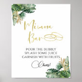 Poster Panneau de la barre de Mimosa de la Bachelorette t (Devant)