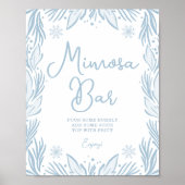 Poster Panneau de la barre de Mimosa du Baby shower de fl (Devant)