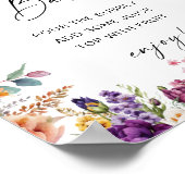 Poster Panneau de la barre de Mimosa Fête des mariées des (Coin)