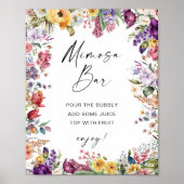 Poster Panneau de la barre de Mimosa Fête des mariées des (Devant)