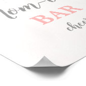 Poster Panneau de la barre de mimosa rose pâle (Coin)