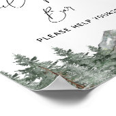 Poster Panneau de la barre de mixage du Baby shower d'hiv (Coin)