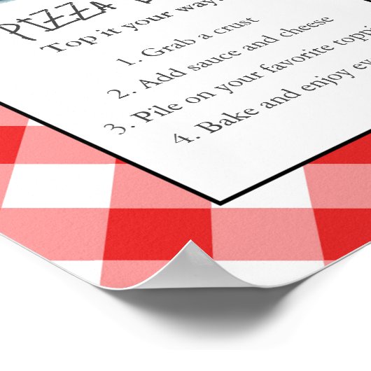 Poster Panneau de la barre de pizza (Coin)