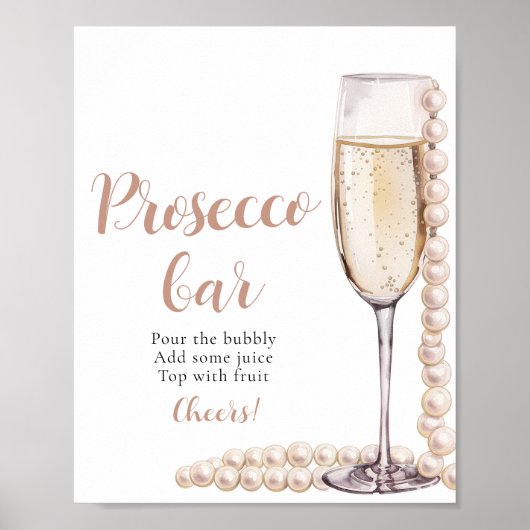 Poster Panneau de la barre de poursuites pour perles et p (Devant)