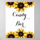 Poster Panneau de la barre de tournesol Mariage Blanc Jau (Devant)