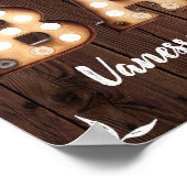 Poster Panneau de la barre des ampoules vintages (Coin)