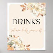 Poster Panneau de la barre des boissons Anniversaires de  (Devant)