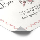 Poster Panneau de la barre Fleur Rose Fleur Fraîche (Coin)