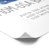 Poster Panneau de la barre Maman-osa Baby shower Lune et  (Coin)