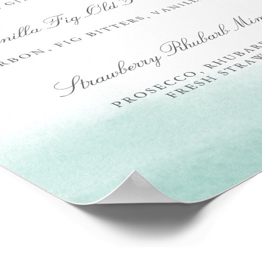 Poster Panneau de la barre Mariage Marées Seaglass (Coin)