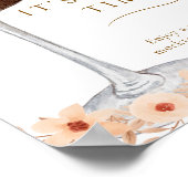 Poster Panneau de la barre Martini à l'Espresso Floral Ti (Coin)