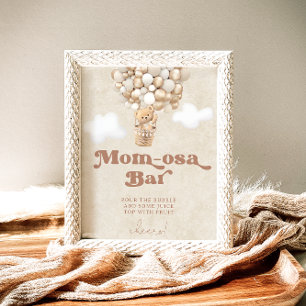 Poster Panneau de la barre mère-osa du Baby shower des ba