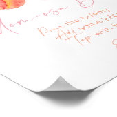 Poster Panneau de la barre Mimosa Baby shower de fleurs d (Coin)