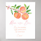 Poster Panneau de la barre Mimosa Baby shower de fleurs d (Devant)