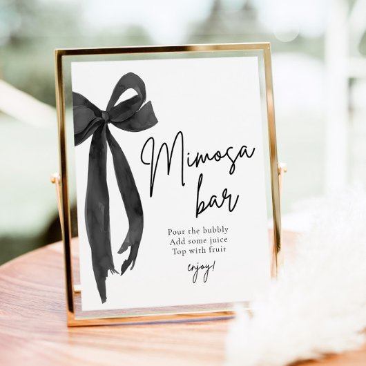 Poster Panneau de la barre Mimosa de la boîte noire qu'el