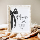 Poster Panneau de la barre Mimosa de la boîte noire qu'el