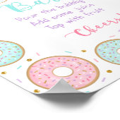 Poster Panneau de la barre Mimosa Donut Pink Gold Pastel (Coin)
