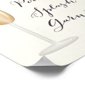 Poster Panneau de la barre Mimosa Floral rose pourpre Aqu (Coin)