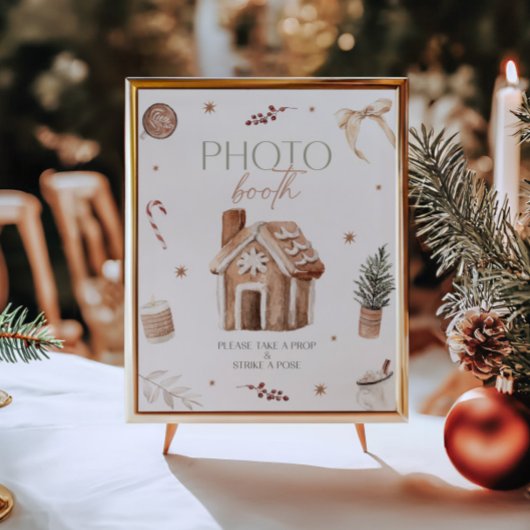 Poster Panneau de la boîte de photos de Noël