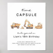 Poster Panneau de la capsule de l'heure d'anniversaire de (Devant)