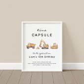 Poster Panneau de la capsule de l'heure d'anniversaire de