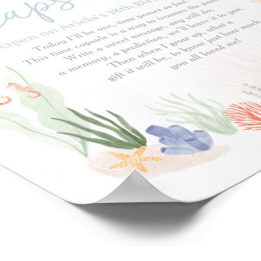 Poster Panneau de la capsule Heure de 1er Anniversaire de (Coin)