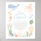 Poster Panneau de la capsule Heure de 1er Anniversaire de (Devant)