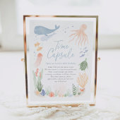 Poster Panneau de la capsule Heure de 1er Anniversaire de