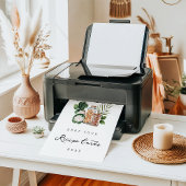 Poster Panneau de la carte de recette de Fête des mariées