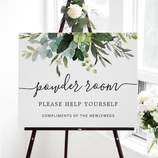 Poster Panneau de la chambre Mariage en poudre Eucalyptus