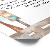 Poster Panneau de la couche nocturne du Baby shower de co (Coin)