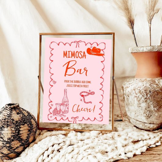 Poster Panneau de la Dernière table du Rodeo Mimosa de Na