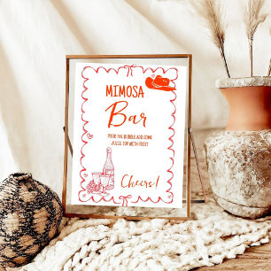 Poster Panneau de la Dernière table du Rodeo Mimosa de Na