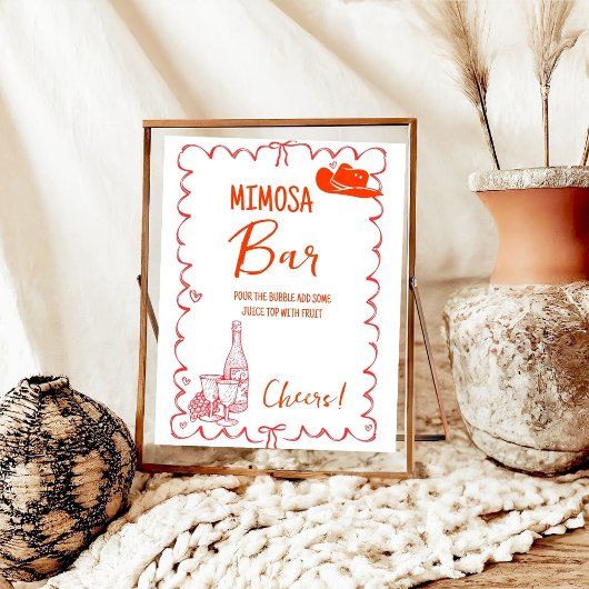 Poster Panneau de la Dernière table du Rodeo Mimosa de Na