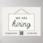 Poster Panneau de la fenêtre de location, Beige minimal (Devant)