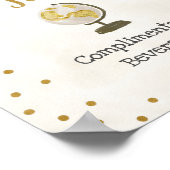 Poster Panneau de la Fête de Mariage Globe de la Station  (Coin)