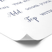 Poster Panneau de la Fête des mariées à fleurs blanches c (Coin)