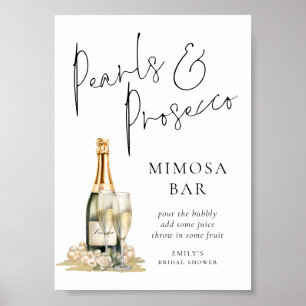 Poster Panneau de la Fête des mariées de perles de poursu