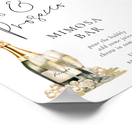 Poster Panneau de la Fête des mariées de perles de poursu (Coin)