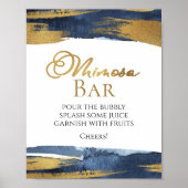 Poster Panneau de la Fête des mariées dorée Abstraite Mim (Devant)