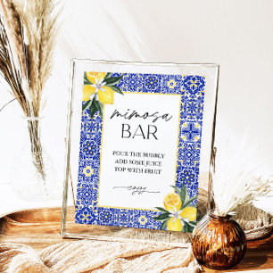 Poster Panneau de la Fête des mariées italienne en carrea