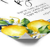 Poster Panneau de la Fête des mariées Mimosa de citrons m (Coin)