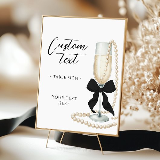 Poster Panneau de la Fête des mariées Perles & Procuco