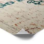 Poster Panneau de la maison Règles familiales personnalis (Coin)