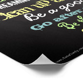 Poster Panneau de la maison Règles familiales personnalis (Coin)