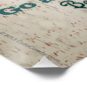 Poster Panneau de la maison Règles familiales personnalis (Coin)