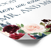 Poster Panneau de la Marine Marsala Mariage bulles de bon (Coin)