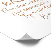 Poster Panneau de la Pampas Grass Mimosa Bar (Coin)