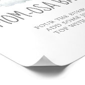 Poster Panneau de la petite fille éléphante Baby shower M (Coin)